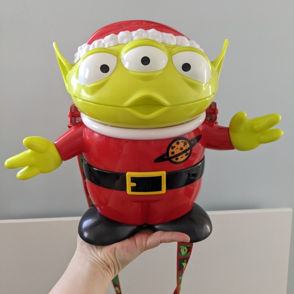 Disney Parks Exclusive Toy Story Alien Christmas Popcorn Bucket